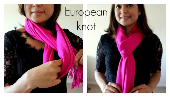 How to wear a scarf( europeon style )