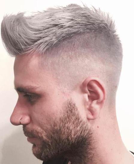 Choppy gray undercut haircut easy hairstyles for men