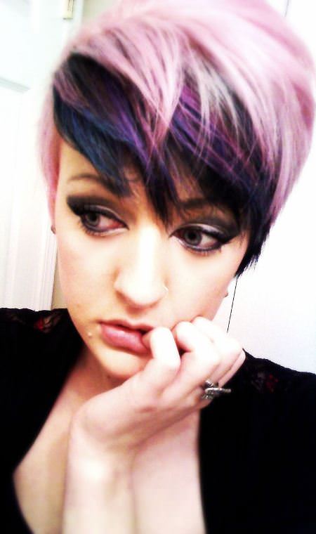 Pixie with shades of purple cute haircuts for girls