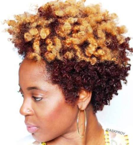 Two tone natural hair hairstyles short hairstyles for women