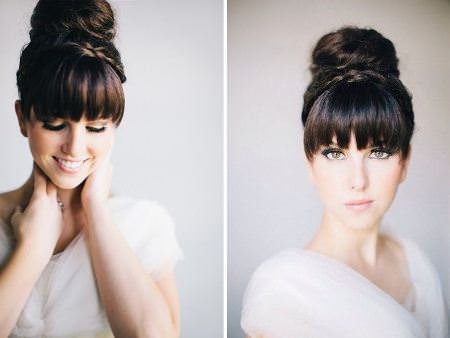 big front bun updos for long hair