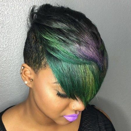 black peacock tresses short hairstyles for black women