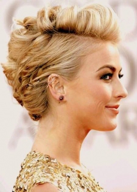 braided fauxhawk updos for short hair