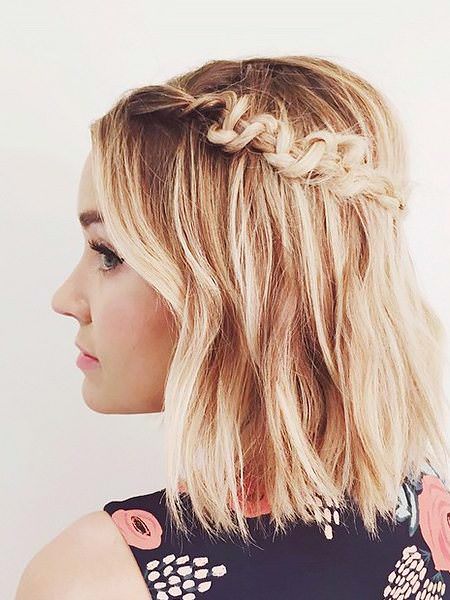 braided lob hairstyles for square faces