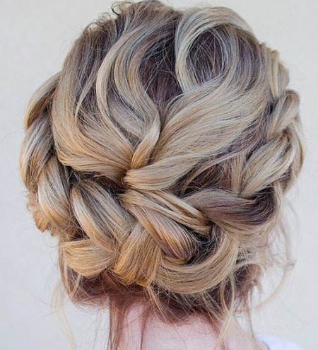 braided messy updos for long hair