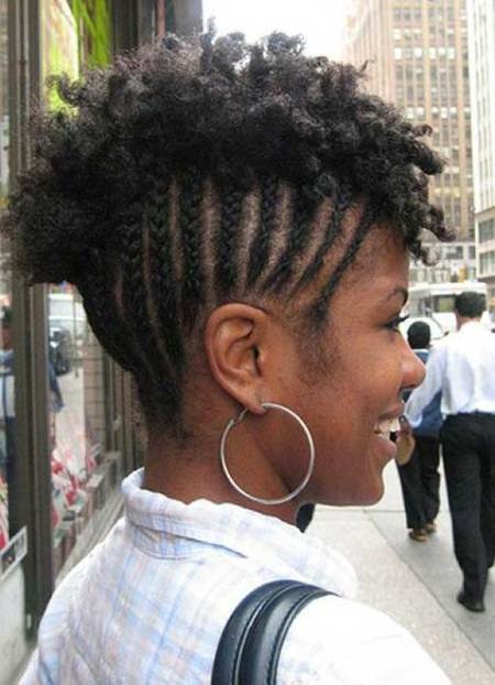 braided mohawk easy hairstyles for natural hair