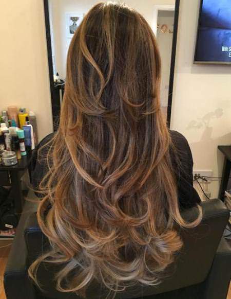 choppy chestnut layered hairstyles for long hair