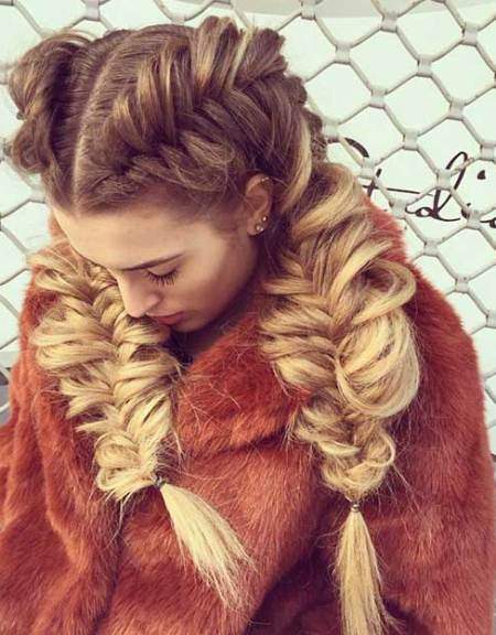 chunky french fishtail braid pigtails creative fishtail braid hairstyles