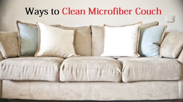 clean microfiber couch