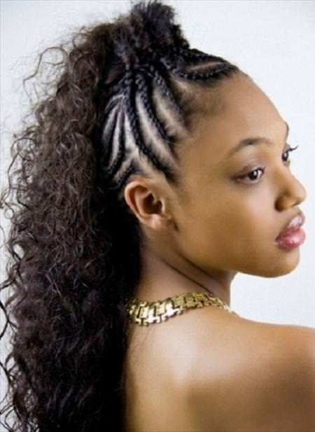 cornrow ponytail hairstyles for square faces