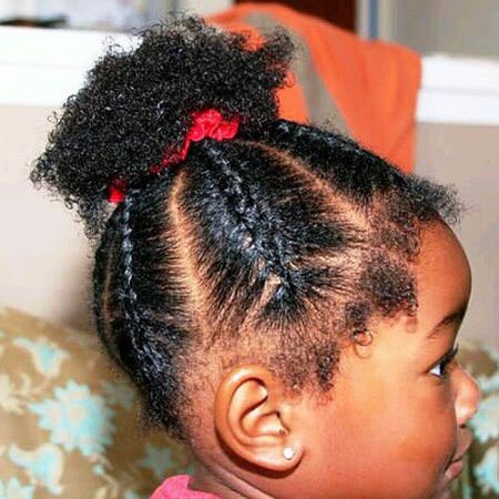 cornrows with a curly ponytail black girl hairstyles