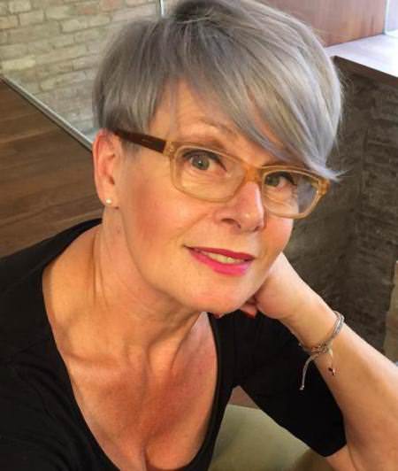 cropped gray pixie haircuts for women over 50