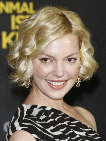 curled bob hairstyles for round faces