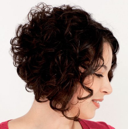 curly A-line bob hairstyles