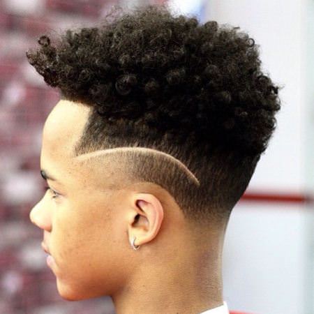 curly and wild flat top haircuts