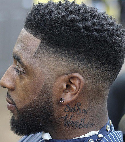 curly fade haircuts for black men