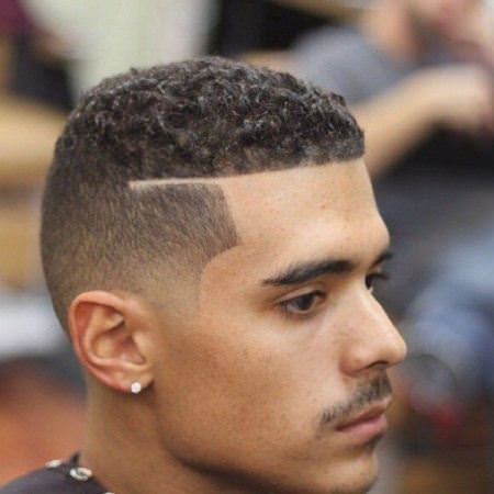 curly fade line up black men hairstyles