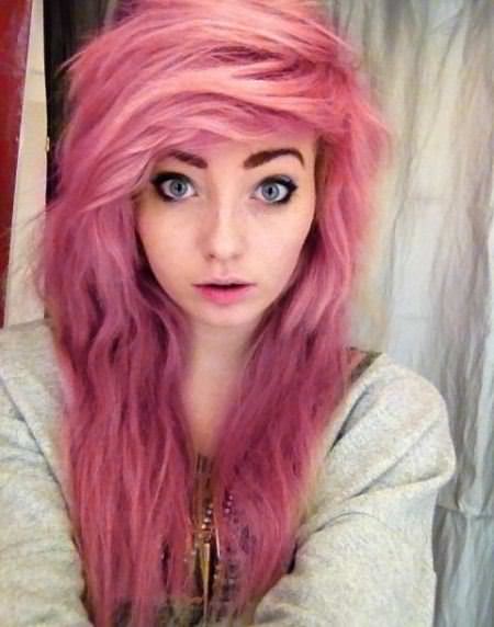cute pink waves cute emo styles for girls