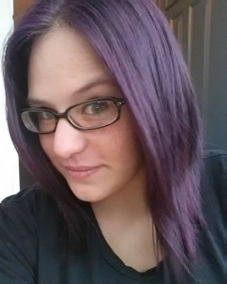 dark hair lightened with lavender ombre hair and purple ombre