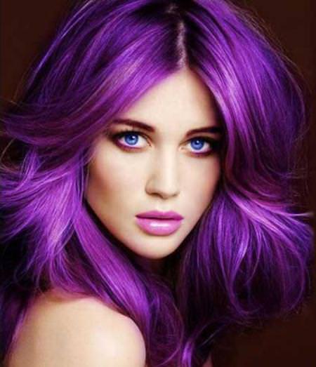 dark purple hair with define curls haircuts for curly hair