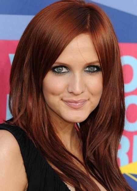 dark reddish auburn hair color ideas