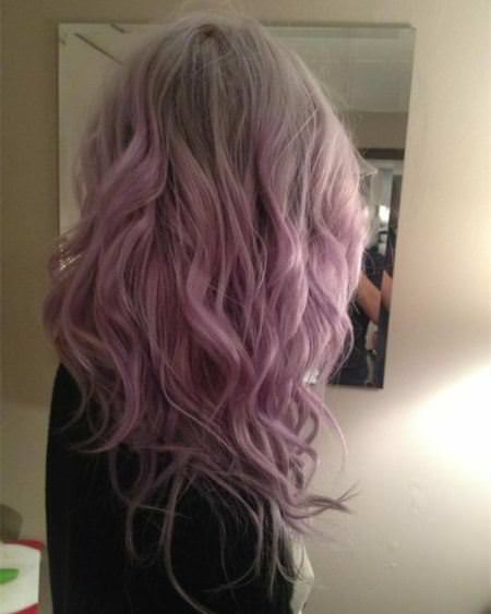 fabulous balayage waves pastel hair color