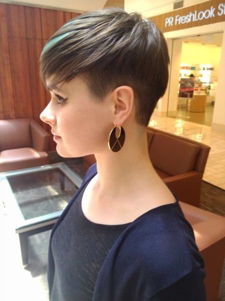 faded pixie short haircuts for thick hair