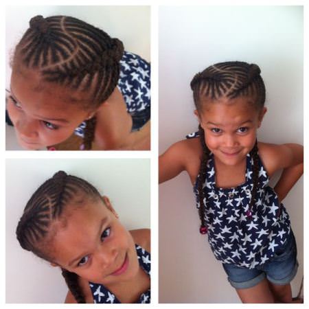 fishbone cornrows and braids black girl hairstyles
