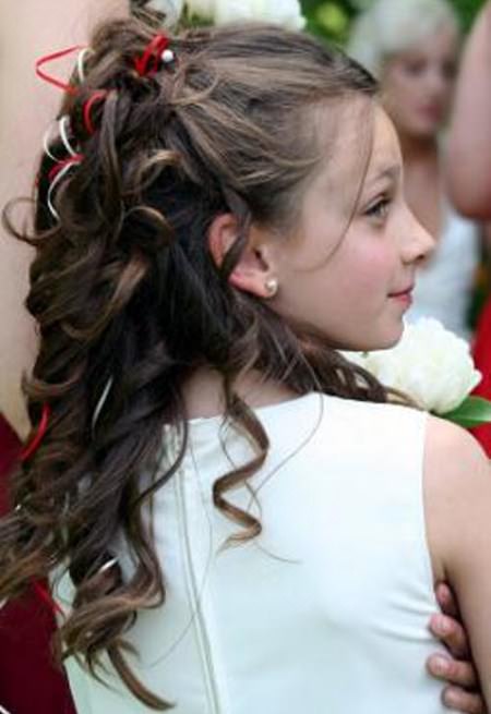 half updo hairstyles for little girl