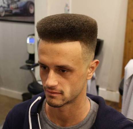 lightly faded flat top haircuts