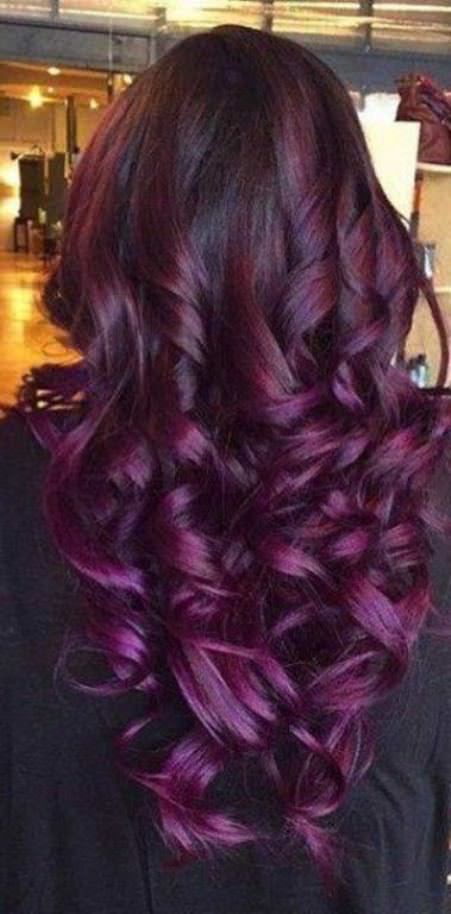 long chunky curls on lavender ombre hair lavender ombre hair and purple ombre