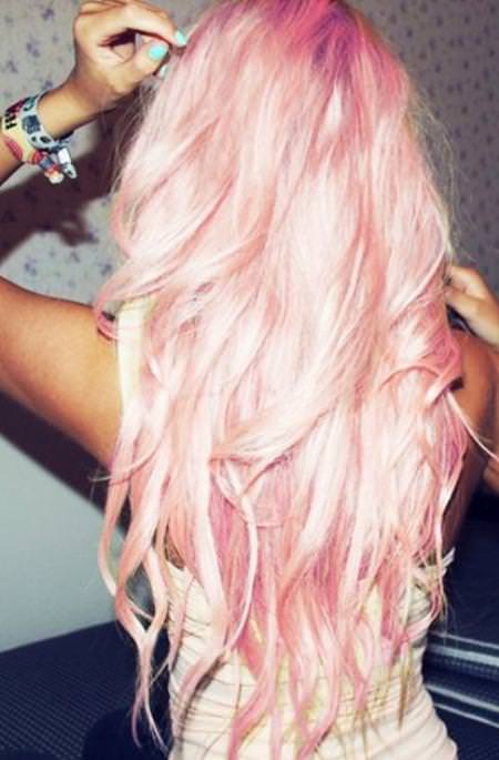 long hair pretty in pastel hairstyles for long hair