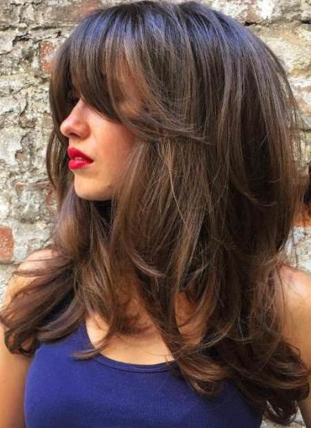 long tousled layered hairstyles for long hair