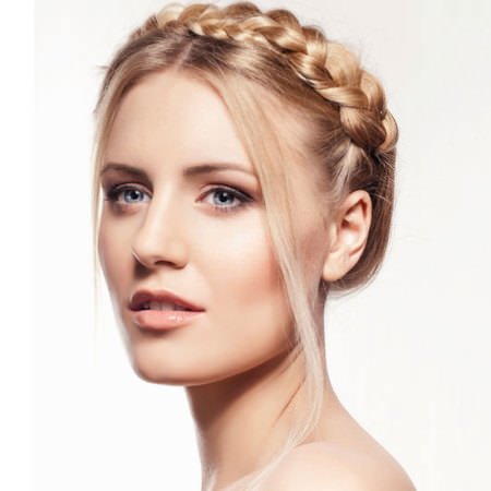 milkmaid braid updo hairstyles for square faces