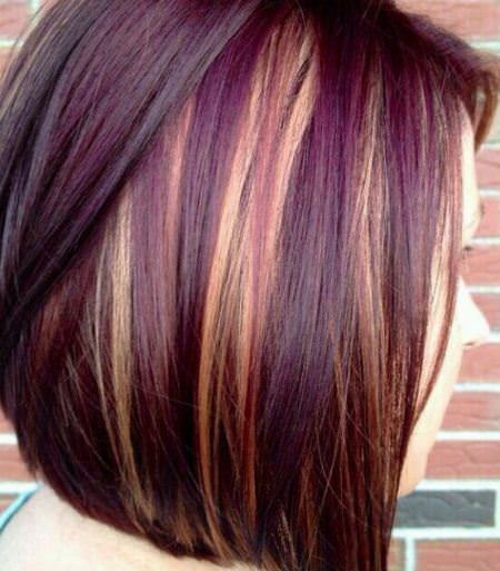 multitonal colored hairstyles for brown hair