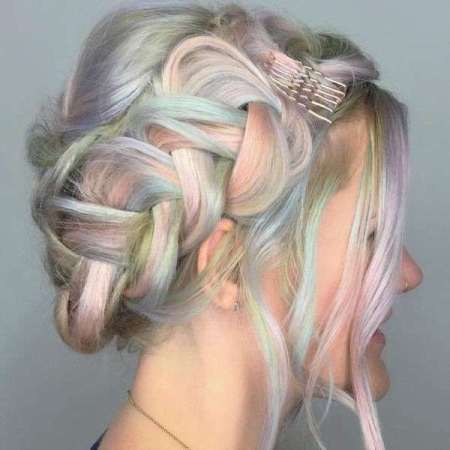 opal mermaid pastel hair color