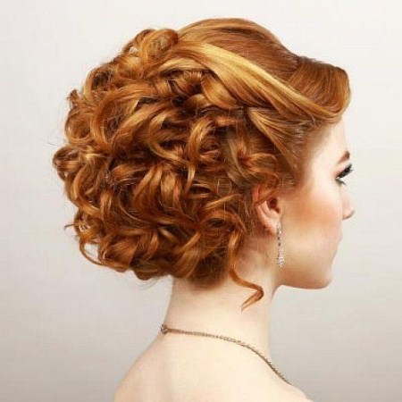 pinned up curls updos for long hair