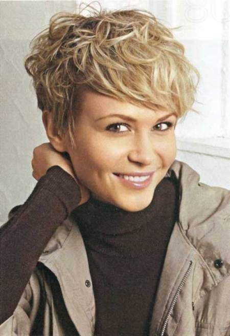 pixie with curls and finger waves pixie cut for round face