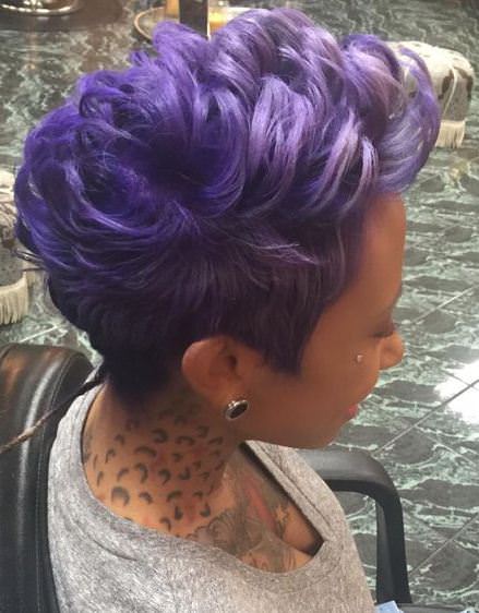 purple reign short haircuts for added oomph