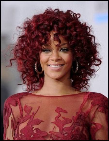 red ringlets short hairstyles for black women