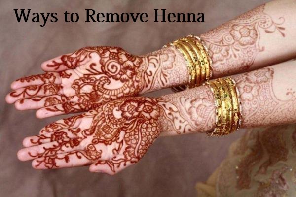 remove henna