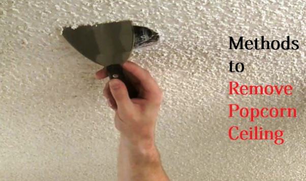 remove popcorn ceiling