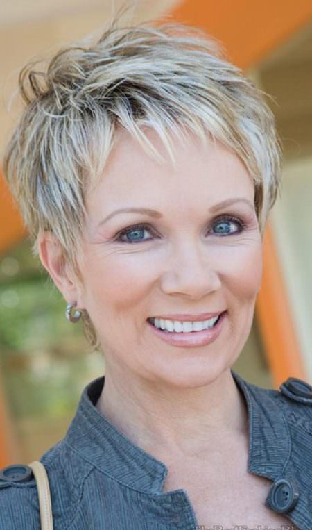 short crop with side bangs haircuts for women over 50