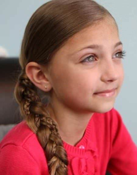 simple braids for kids with microbraid accents