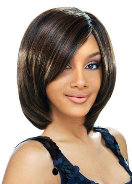 sleek bob short hairstyles for black women