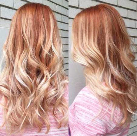 strawberry blonde ombre hair shades of strawberry blonde hair color