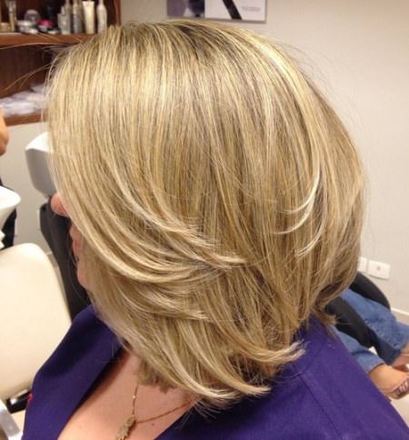 swoopy layers shoulder length haircuts