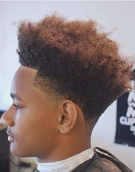 taper skin fade with kinky fade haircuts for black men