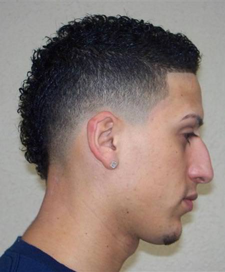 tapered and curls mohawk hairstyles