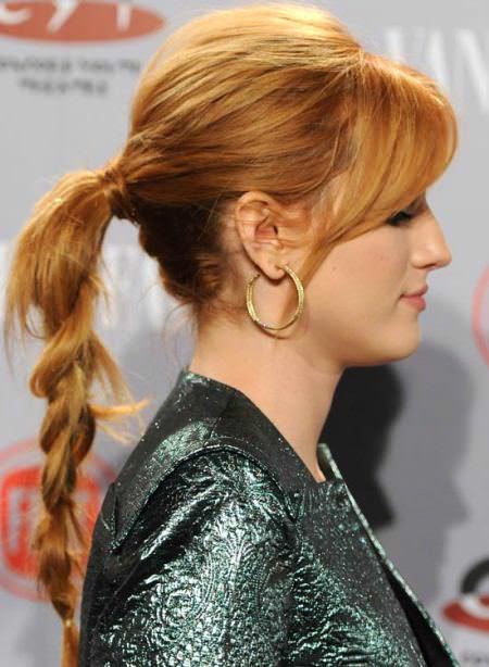 thick ponytail braid hairstyles for round faces